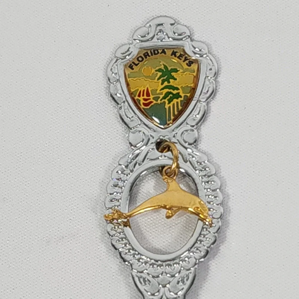 12 Souvenir Spoons Multiple City States NY NV FL Canada Custer House Dakota Terr